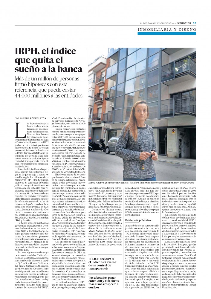 IRPH, el índice que quita el sueño a la banca