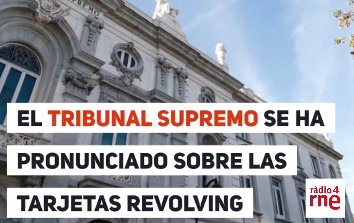 Sentencia del TS sobre tarjetas revolving: Estel Romero, de SM, en Radio Nacional